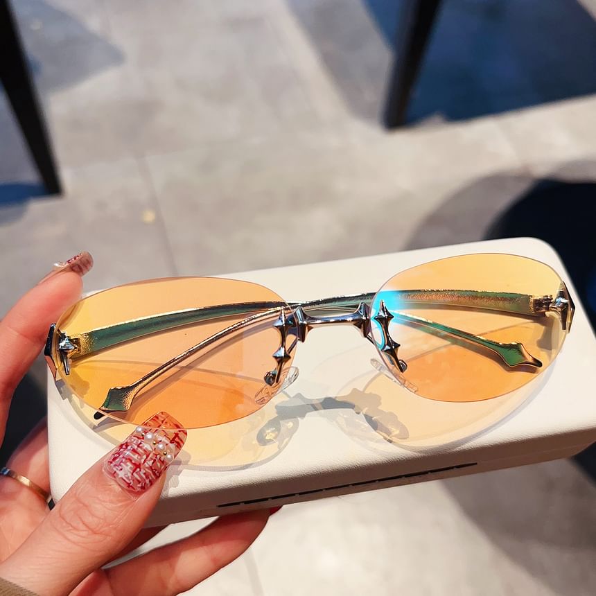 Sunglasses Oval Rimless