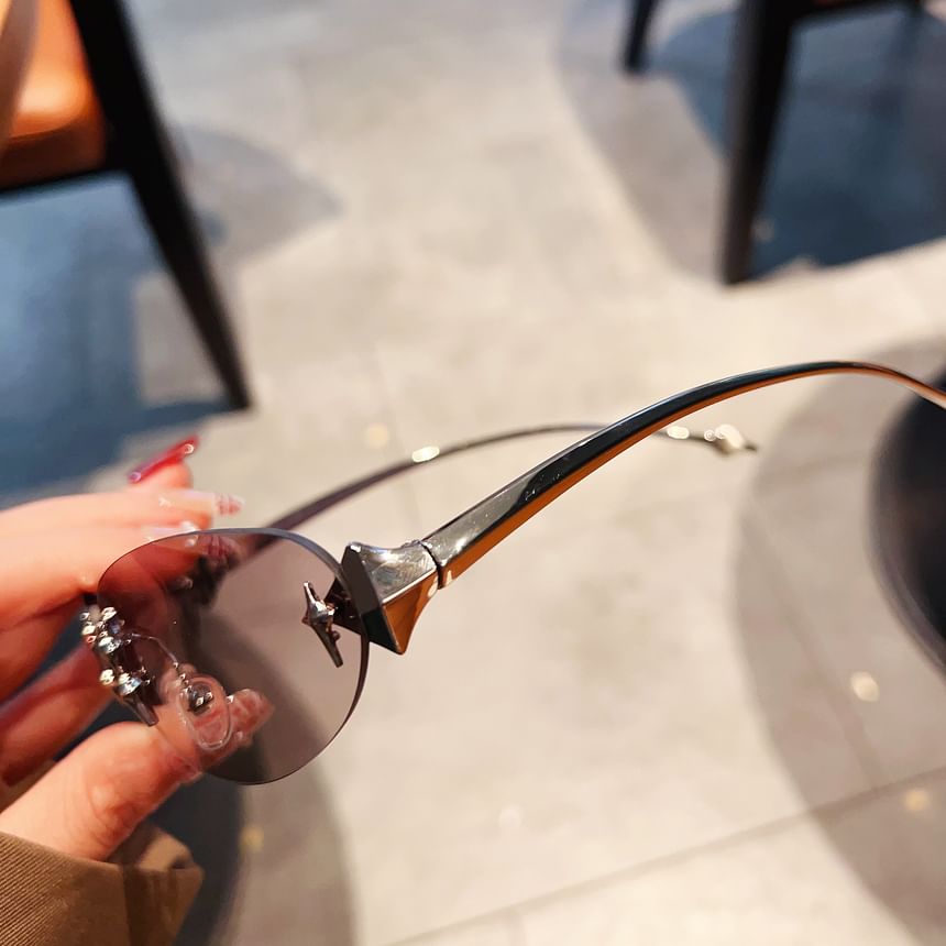 Sunglasses Oval Rimless