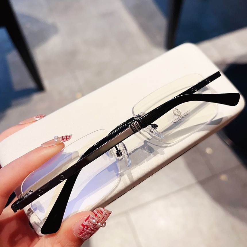Rimless Glasses Square