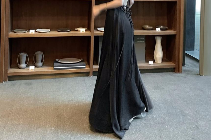 Halter Sundress Strappy Plain Maxi