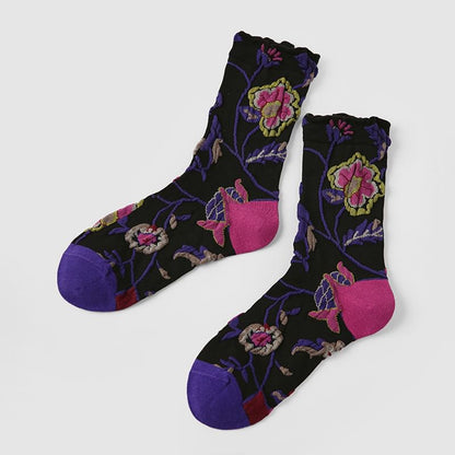 Floral Crew Socks