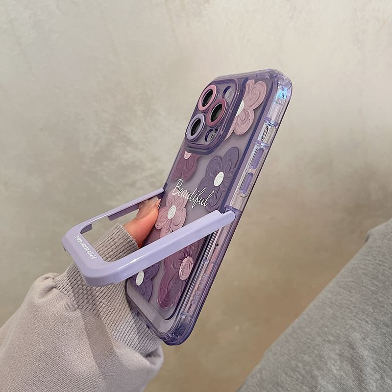 Floral Kickstand Phone Case