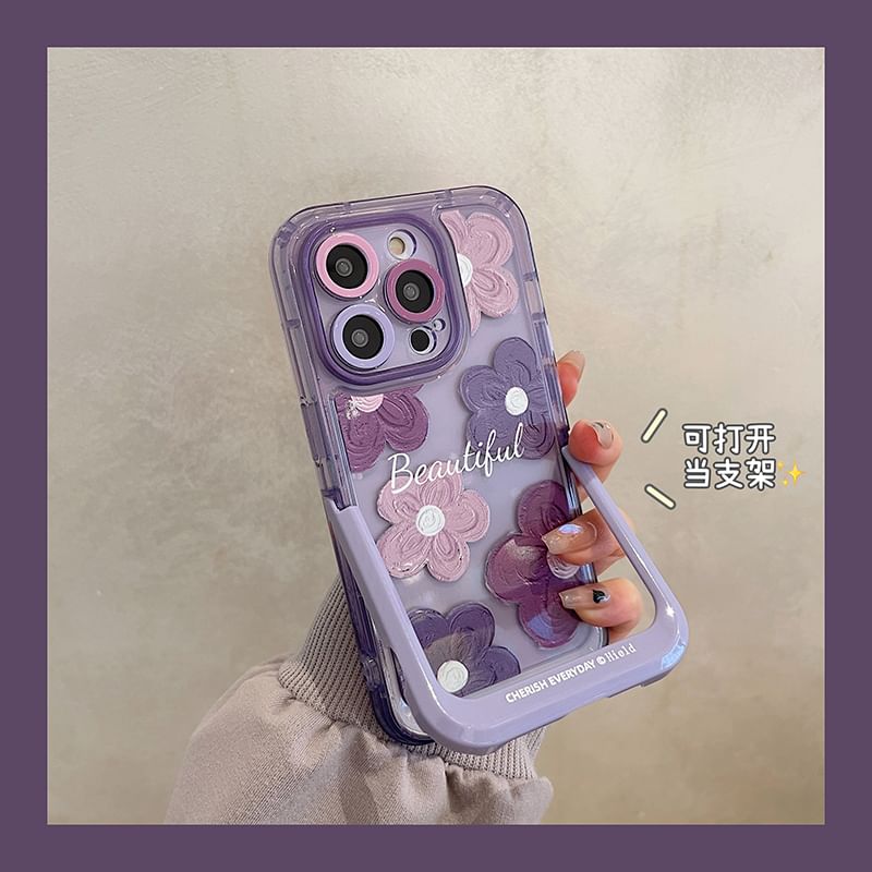 Floral Kickstand Phone Case
