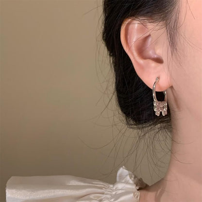 Bow Alloy Hook Earrings