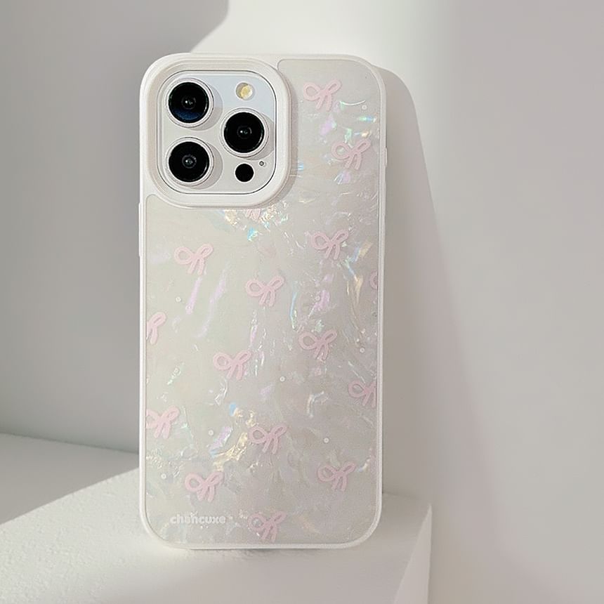 Bow Phone / Case Decoration Strap Faux Set Pearl Adhesive