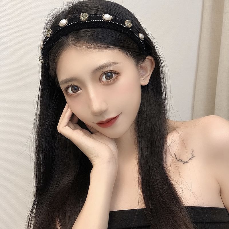 Embellished Textile Headband