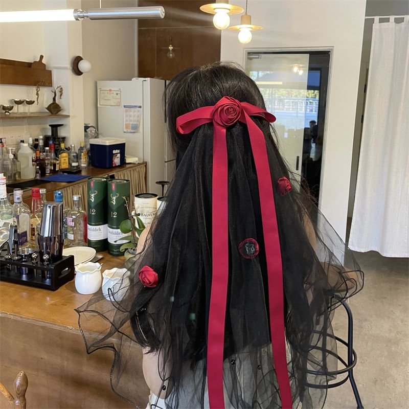 Mesh Ribbon Hair Tie