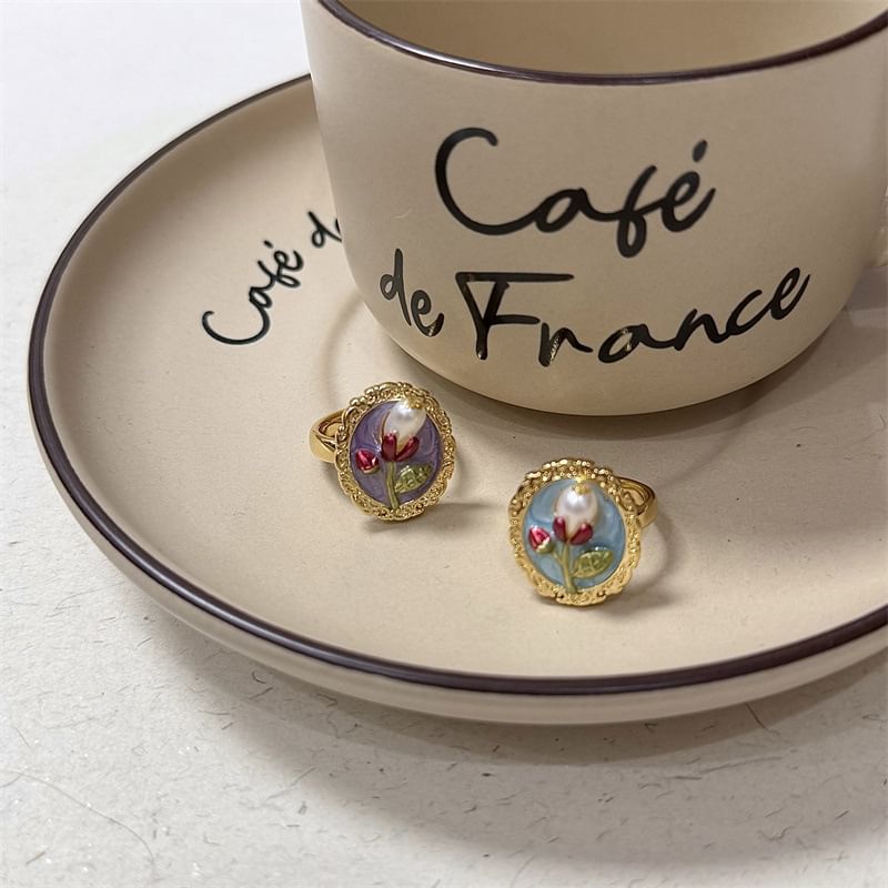 Ring Signet Beaded