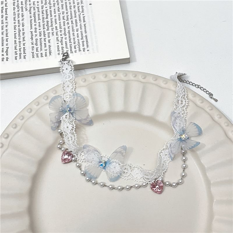 Lace Beaded Choker
