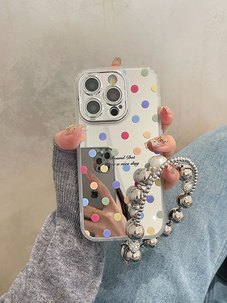 Mirrored / Dot Set Polka Strap Phone Case