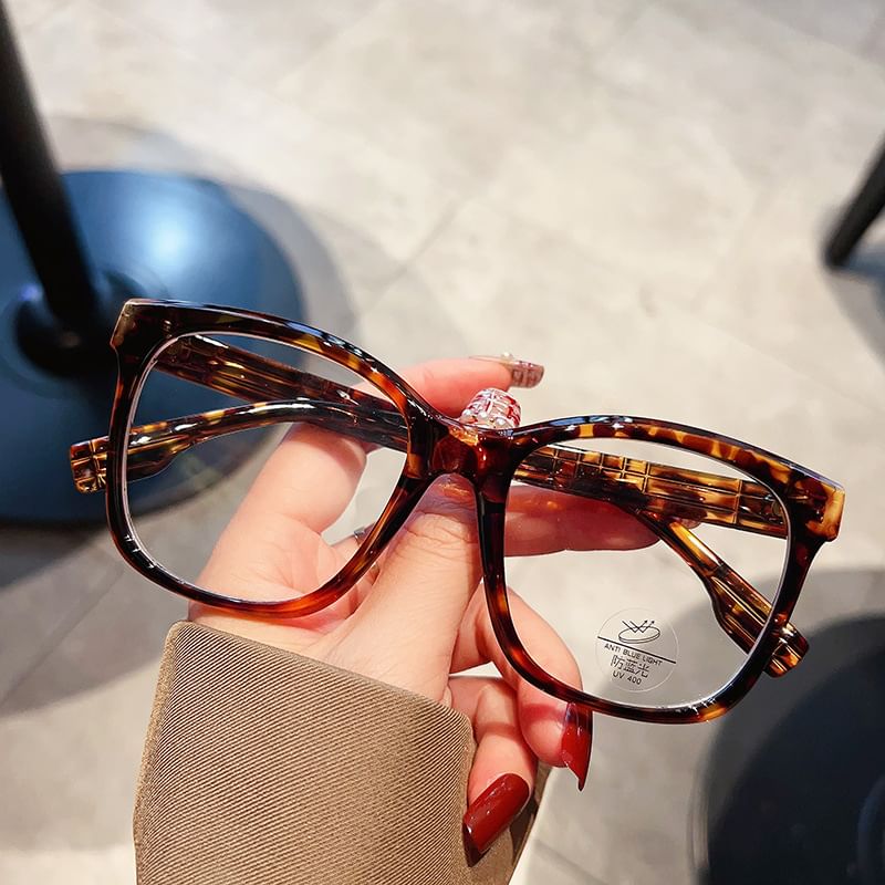 Glasses Blocking Light Blue Frame Square