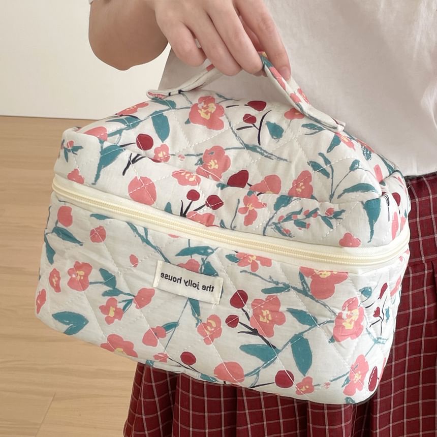 Floral Fabric Makeup Bag / Clutch / Pencil Case (Various Designs)