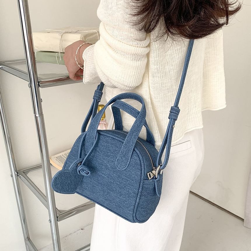 + Charm Bowler Bag Denim Set: