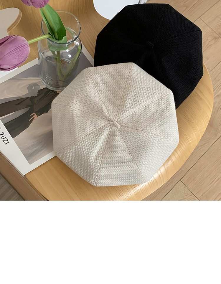 Applique Beret Flower
