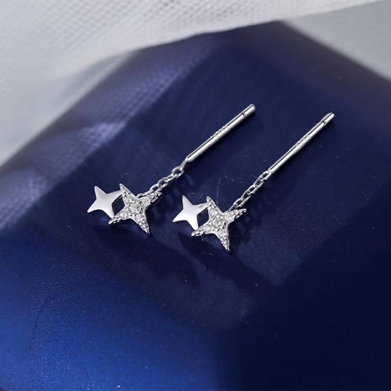 Star Threader Earring / Barbell Earring