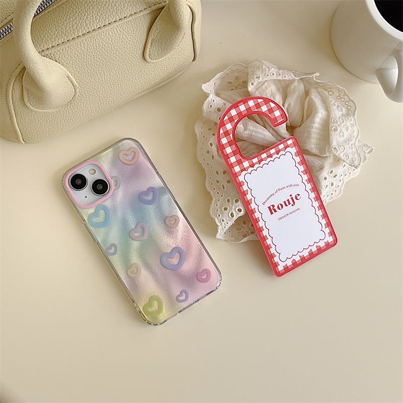 Heart Phone Case - iPhone 15 Pro Max / 15 Pro / 15 Plus / 15 / 14 Pro Max / 14 Pro / 14 Plus / 14 / 13 Pro Max / 13 Pro / 13 / 13 mini / 12 Pro Max / 12 Pro / 12 / 12 mini / 11 Pro Max / 11 Pro / 11