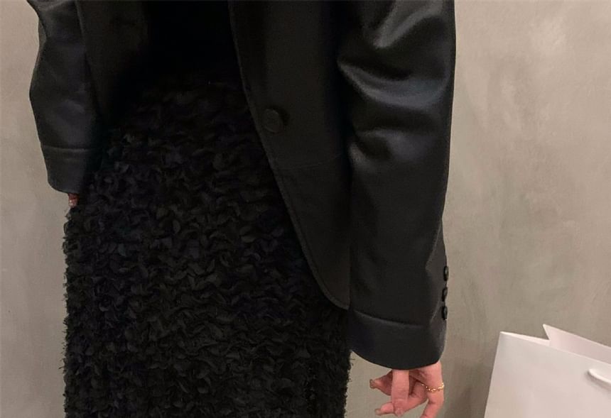 Square-Toe Heel Shoes Chunky Mary Jane