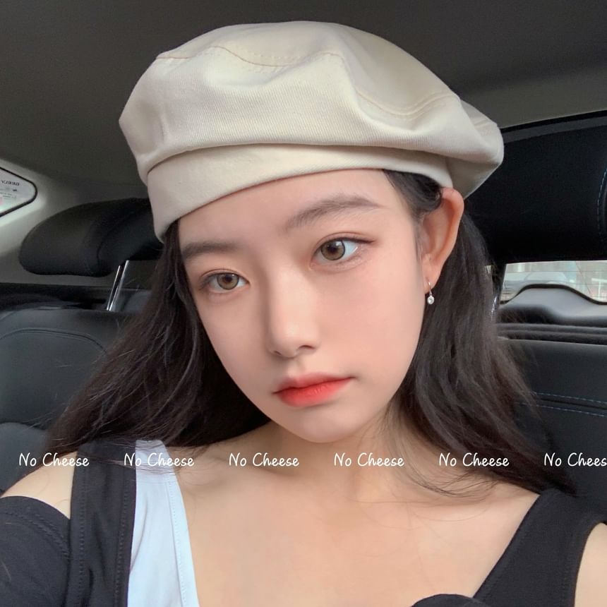 Wool Blend Plain Beret