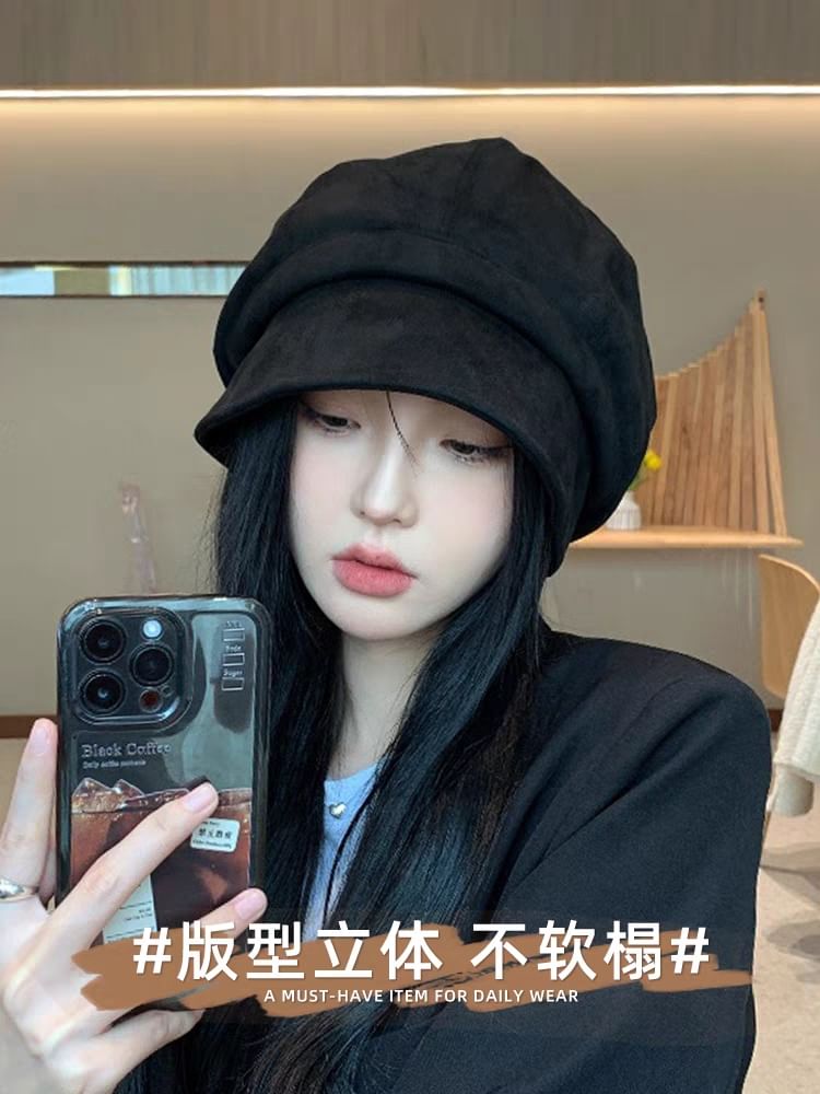 Newsboy Cap Cotton Plain