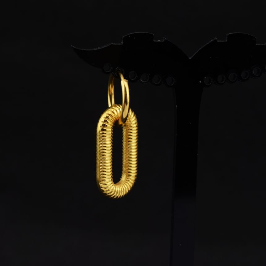 Hoop Drop Earring / Clip On Earring