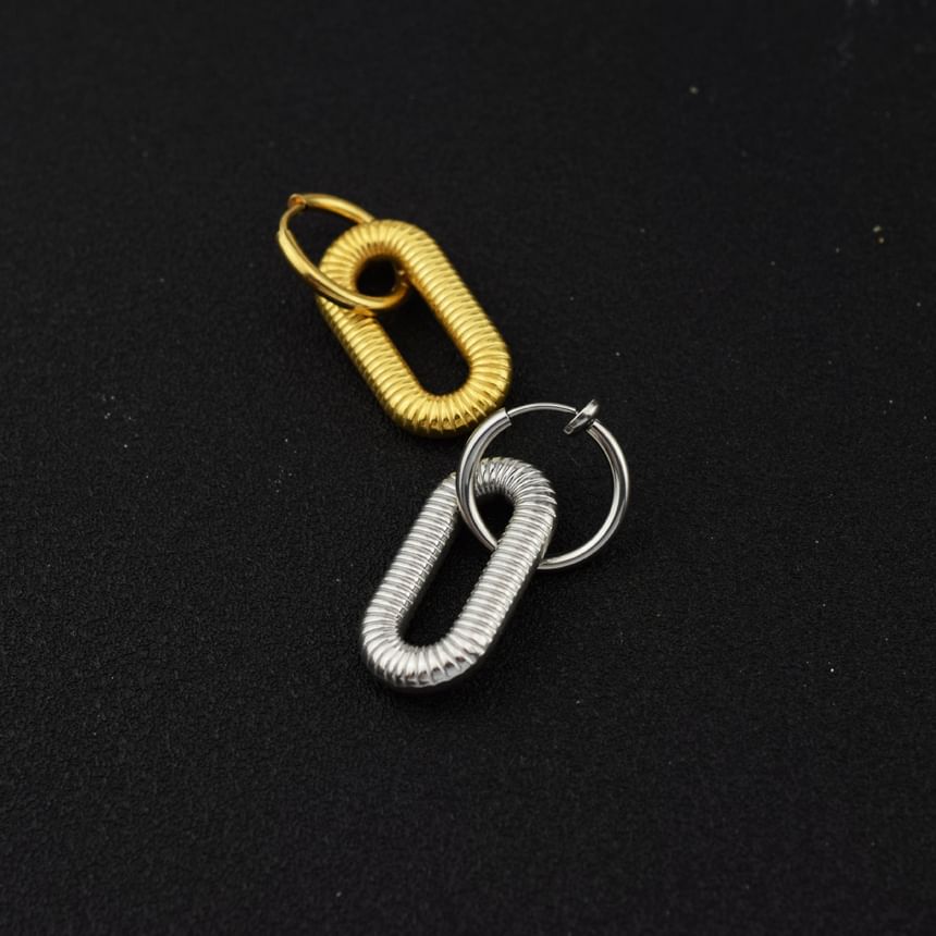 Hoop Drop Earring / Clip On Earring