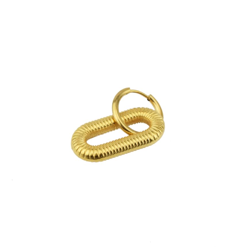 Hoop Drop Earring / Clip On Earring