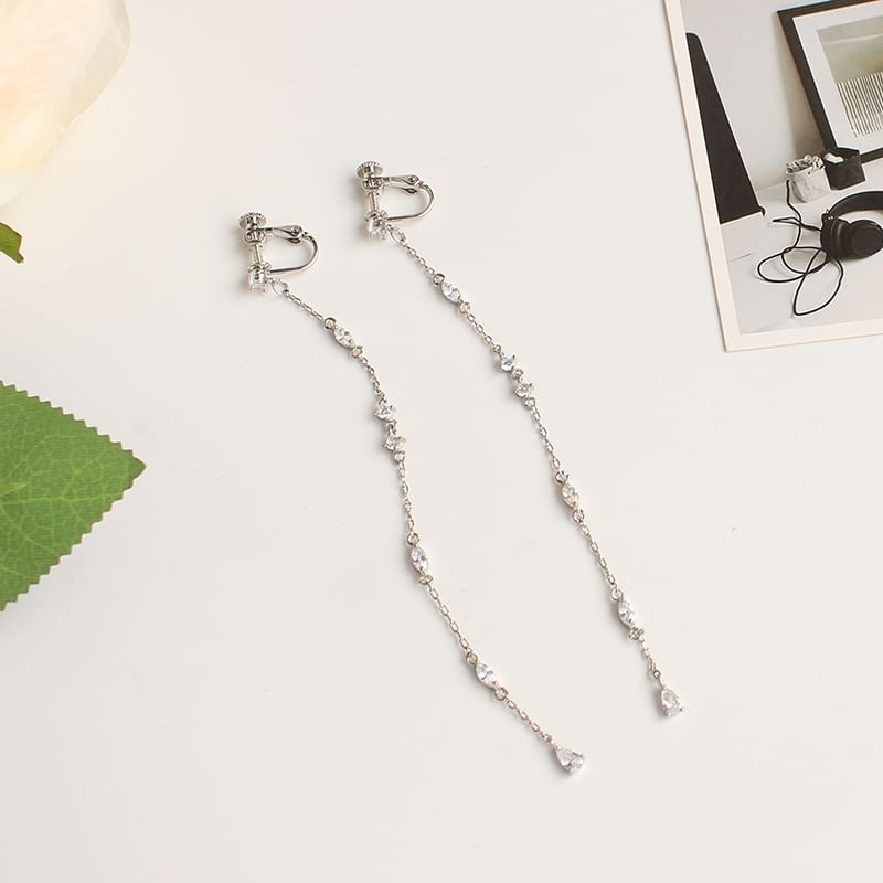 Alloy Earring Rhinestone Threader