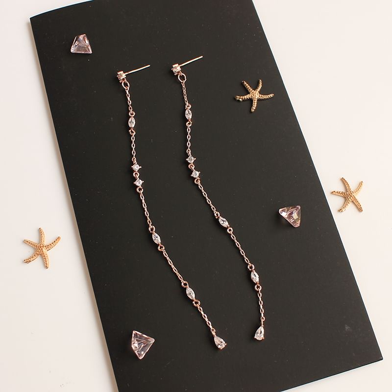 Alloy Earring Rhinestone Threader
