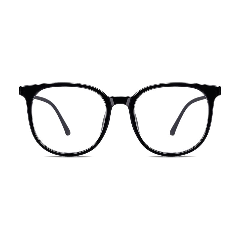 Round Blue Eyeglasses Light Blocking