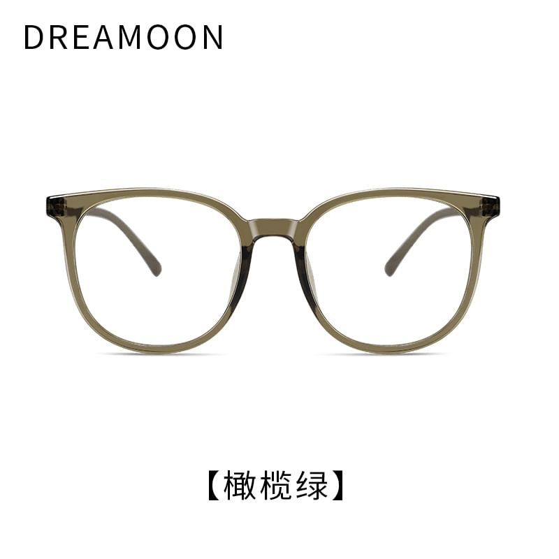 Round Blue Eyeglasses Light Blocking