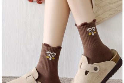 Cartoon Print Socks Set