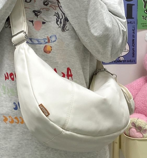 Zipper With Pouch Crossbody Coin Purse Plain