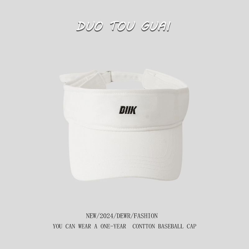 Visor Embroidered Letter Sun