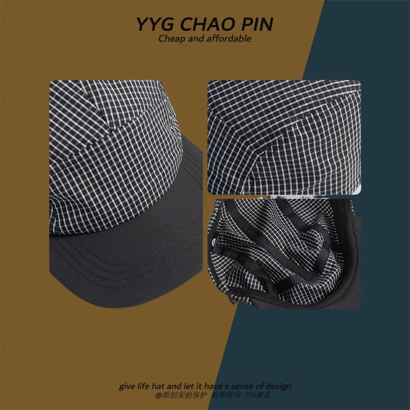 Baseball Plaid Cap