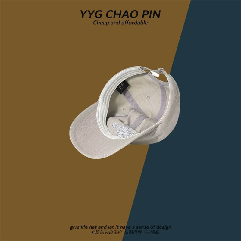 Letter Embroidered Baseball Cap