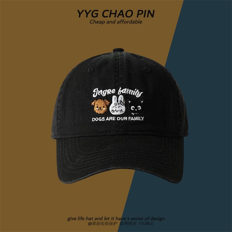 Embroidered Cap Baseball Cartoon