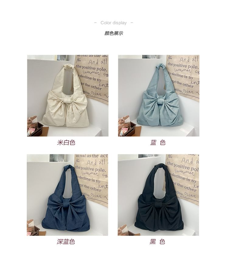 Bow Canvas Tote Bag