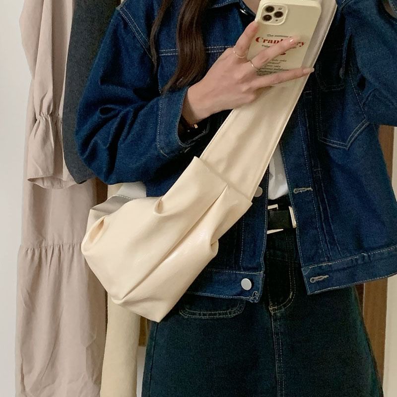 Leather Crossbody Faux Bag