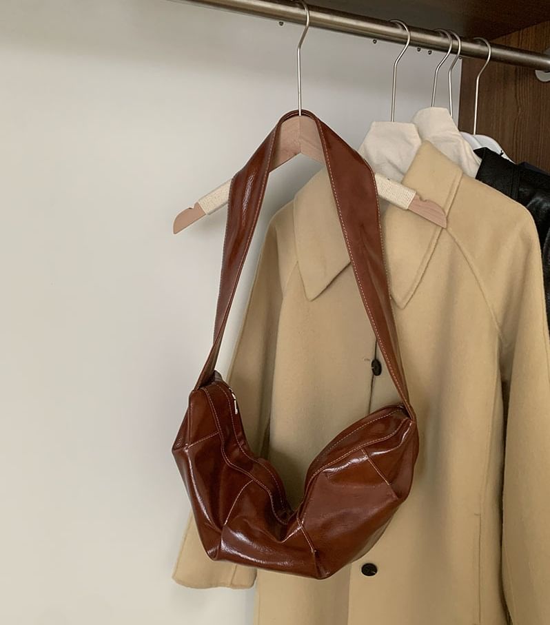 Leather Crossbody Faux Bag