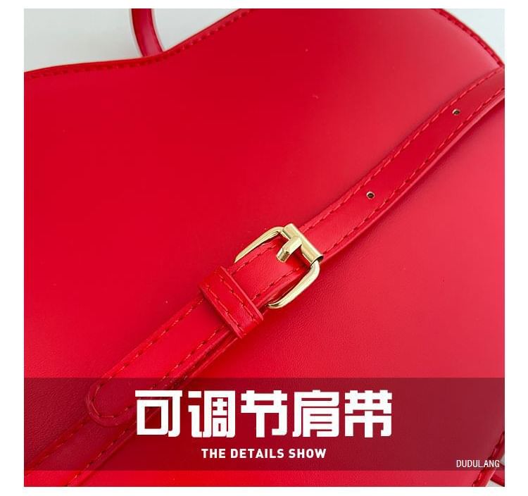 Crossbody Leather Strawberry Faux Bag