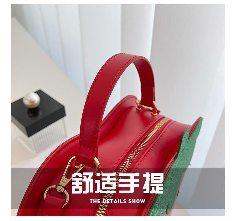 Crossbody Leather Strawberry Faux Bag