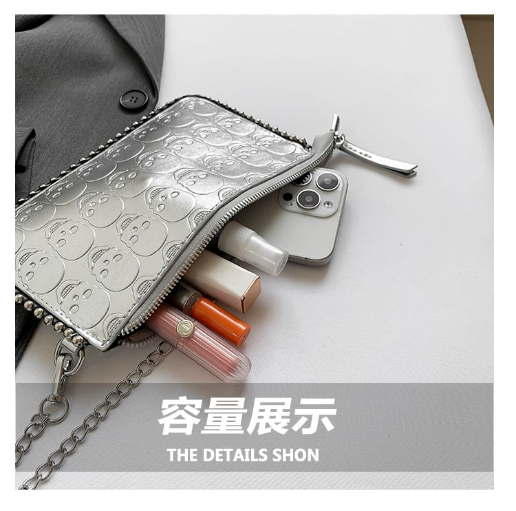 Skull Strap Crossbody Patterned Bag Chain