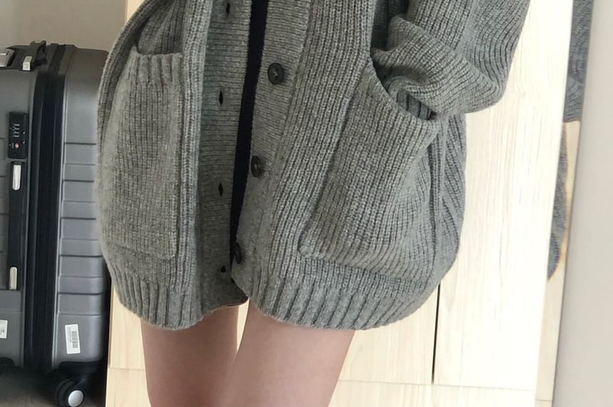 Oversized V-Neck Cardigan