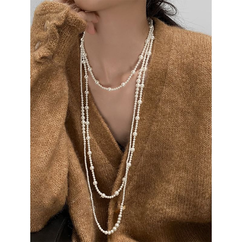 Pearl Floral Layered / (Various Faux Necklace Designs)