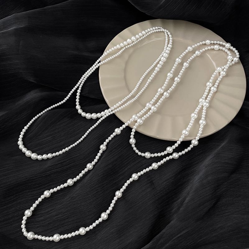 Pearl Floral Layered / (Various Faux Necklace Designs)