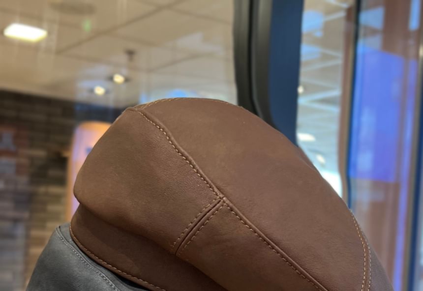 Faux Leather Plain Beret