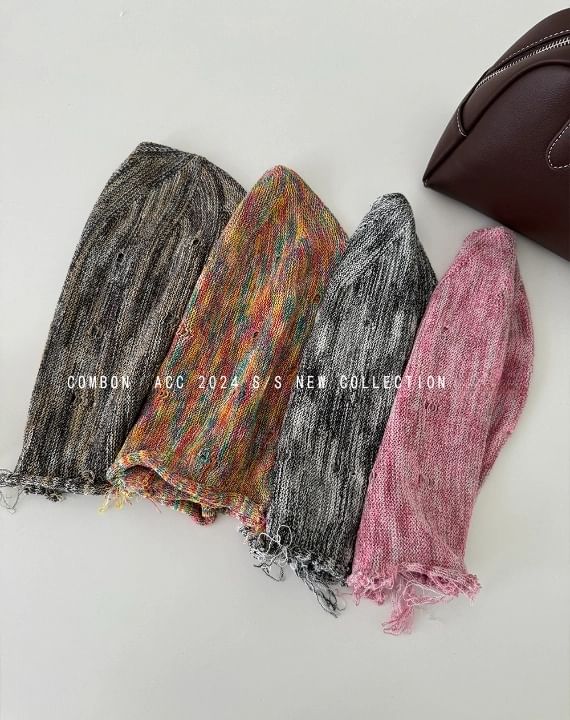 Frayed Distressed Beanie