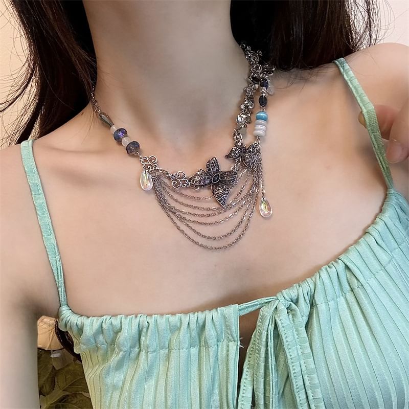 Butterfly Layered Necklace