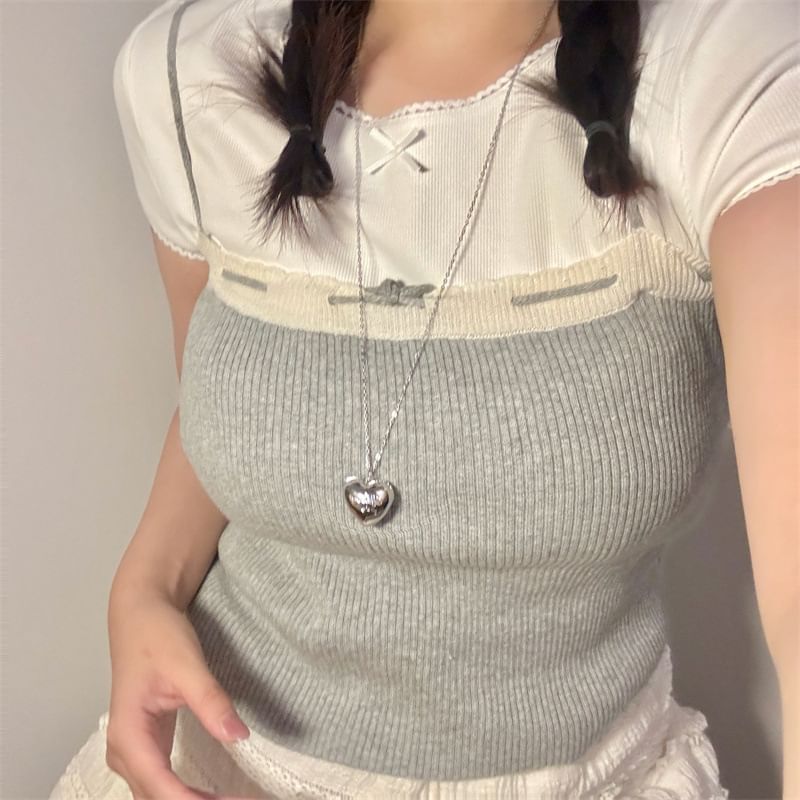 Necklace Metallic Heart