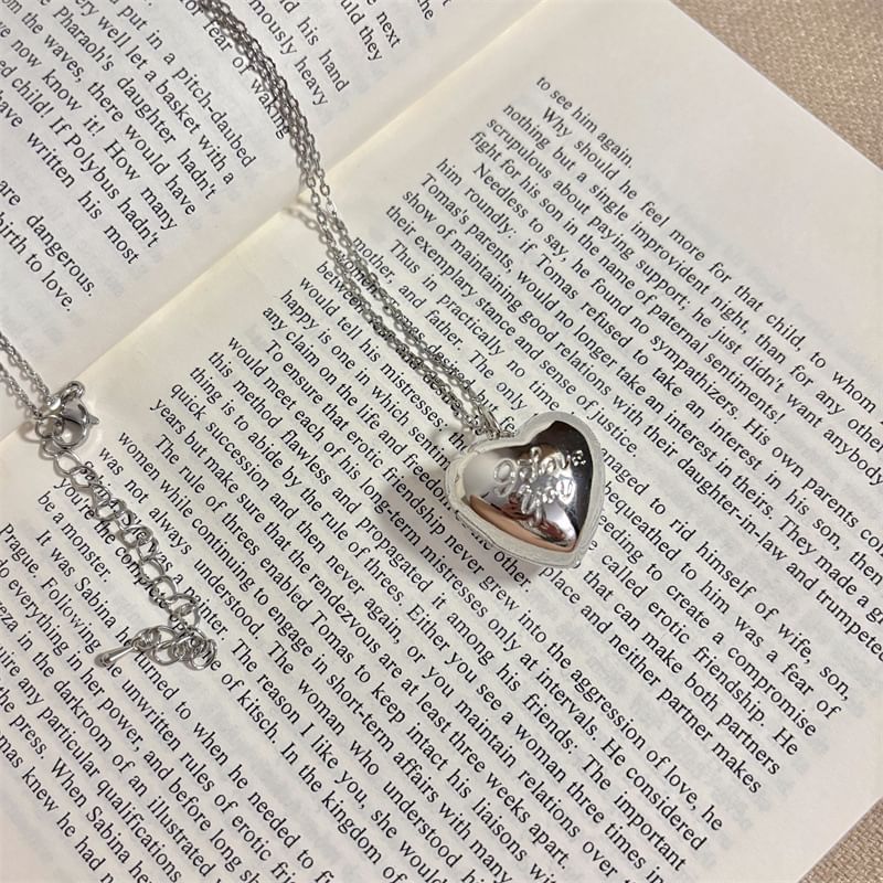 Necklace Metallic Heart